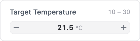 number stepper widget